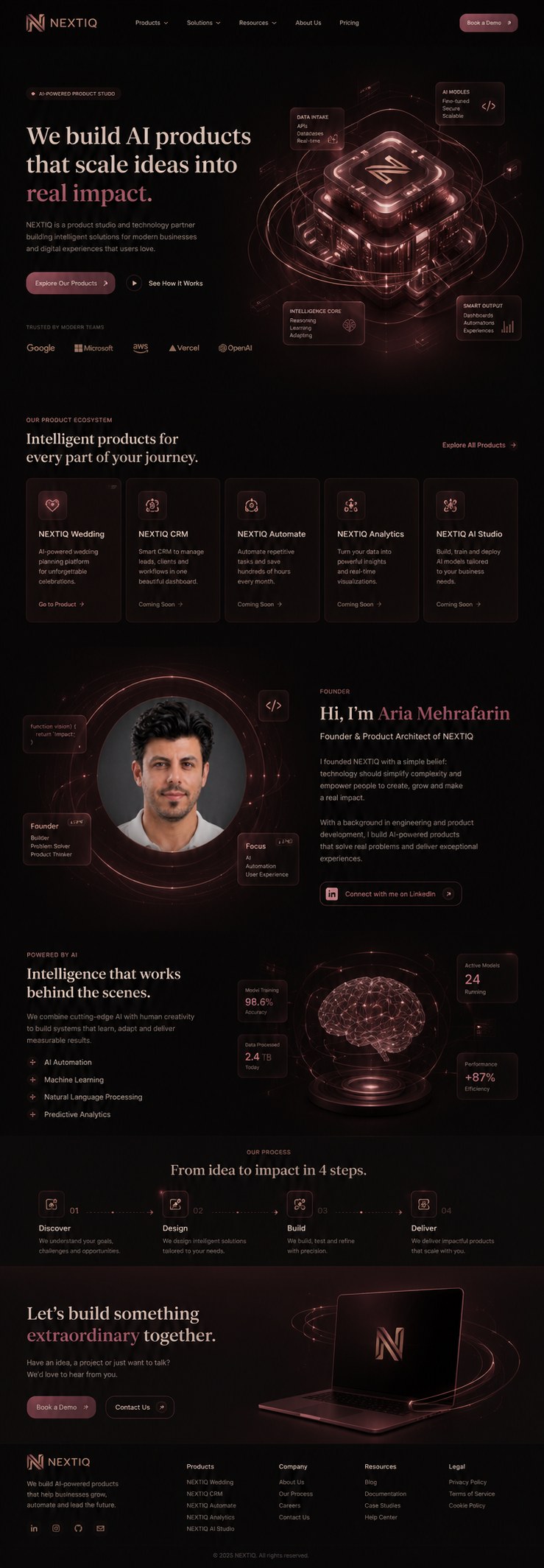 Aria Mehrafarin — Founder of NEXTIQ